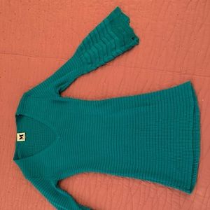 Knit turquoise Missoni blouse